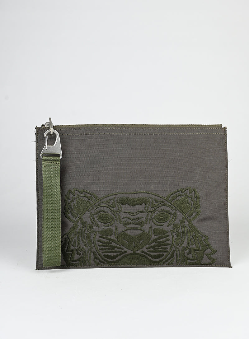 Kenzo Pochette in tessuto verde -  lesleyluxuryvintage