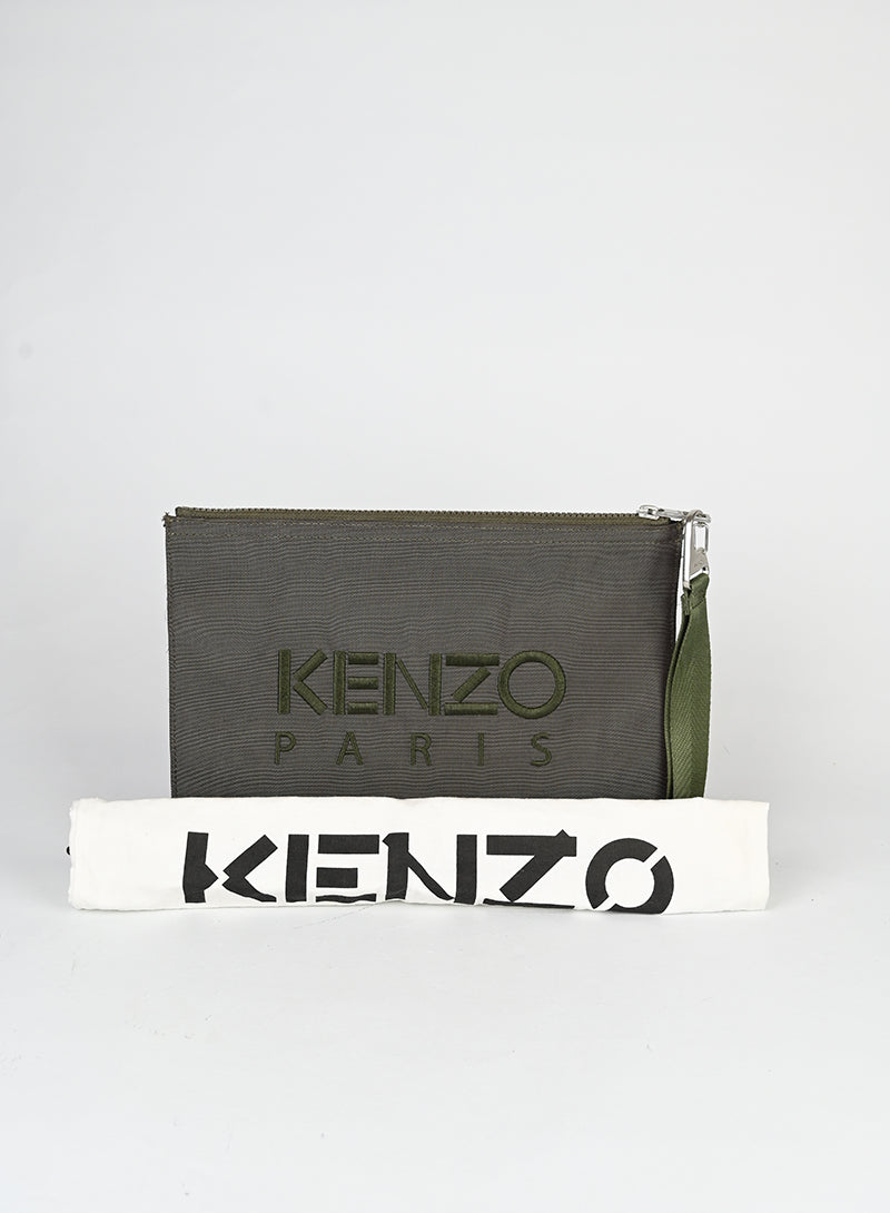 Kenzo Pochette in tessuto verde -  lesleyluxuryvintage