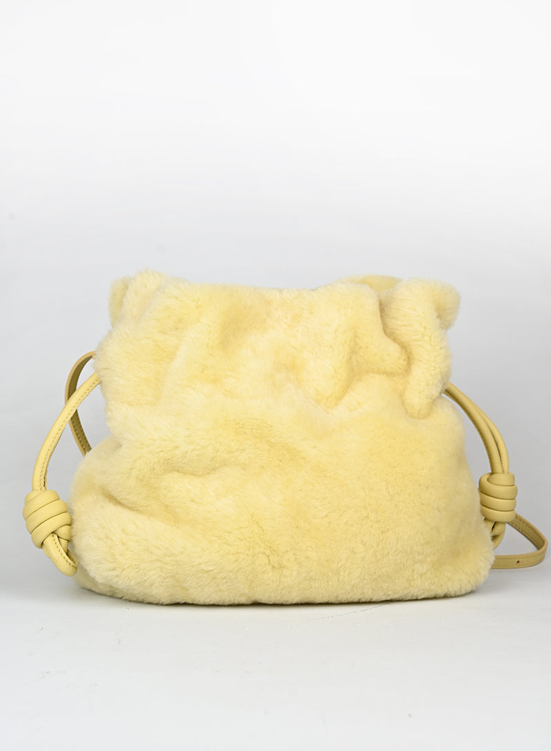 Loewe Borsa Flamenco in montone giallo -  lesleyluxuryvintage