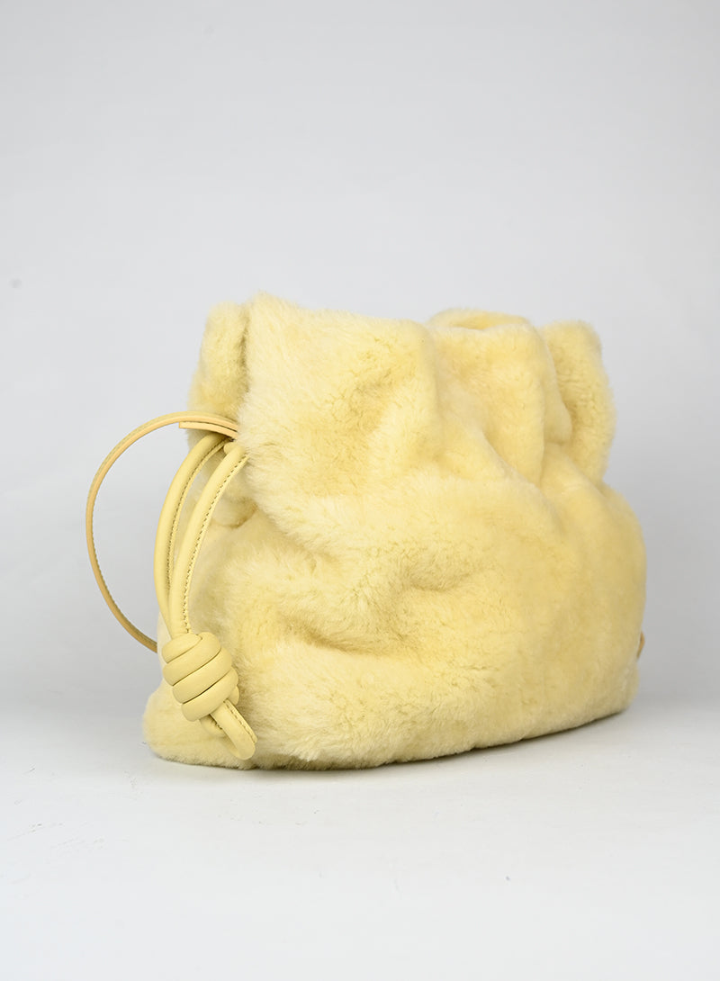 Loewe Borsa Flamenco in montone giallo -  lesleyluxuryvintage