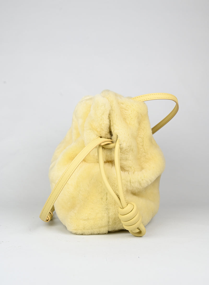 Loewe Borsa Flamenco in montone giallo -  lesleyluxuryvintage