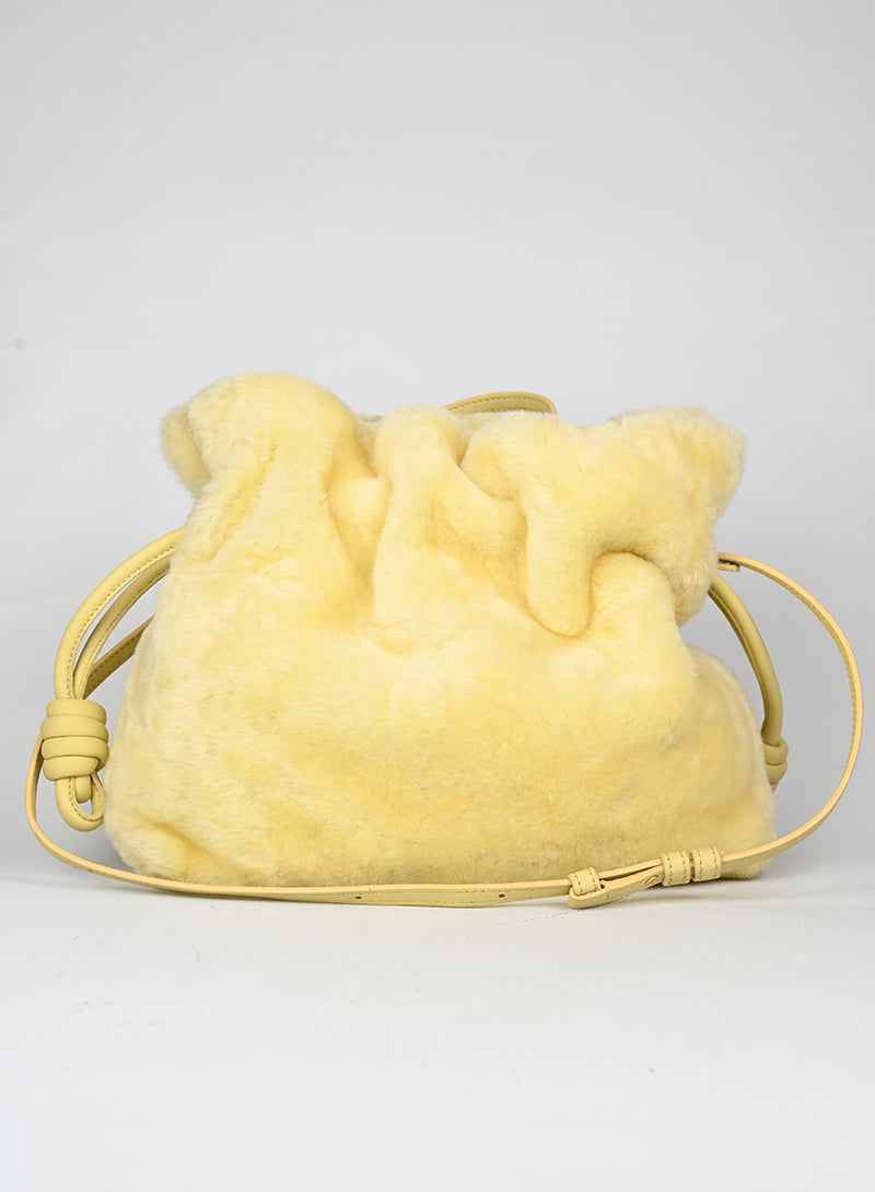 Loewe Borsa Flamenco in montone giallo -  lesleyluxuryvintage
