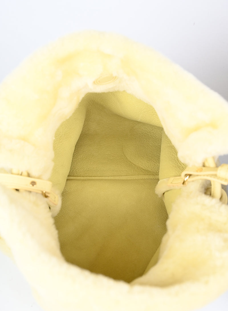 Loewe Borsa Flamenco in montone giallo -  lesleyluxuryvintage