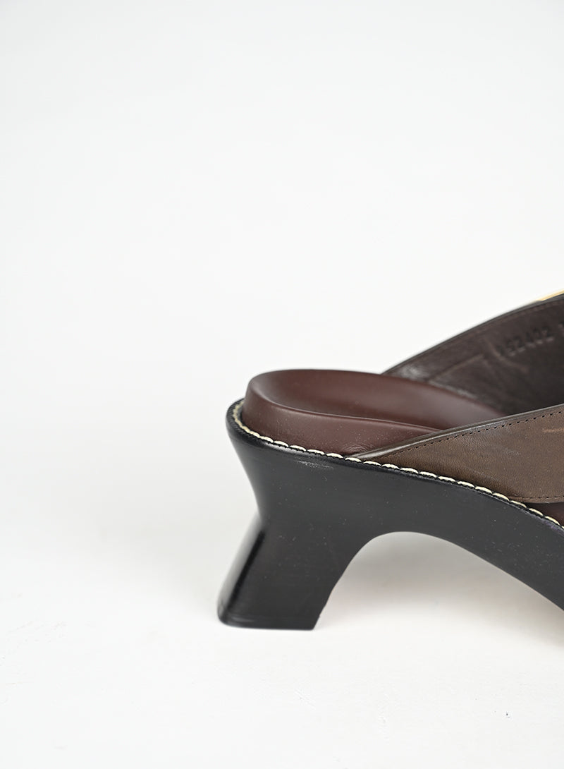 Loewe Mules Pelle Marrone - N. 39