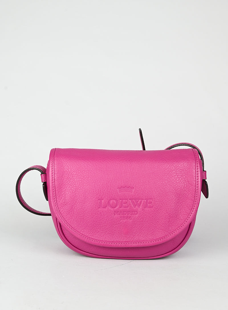 Loewe Tracolla in pelle ciclamino