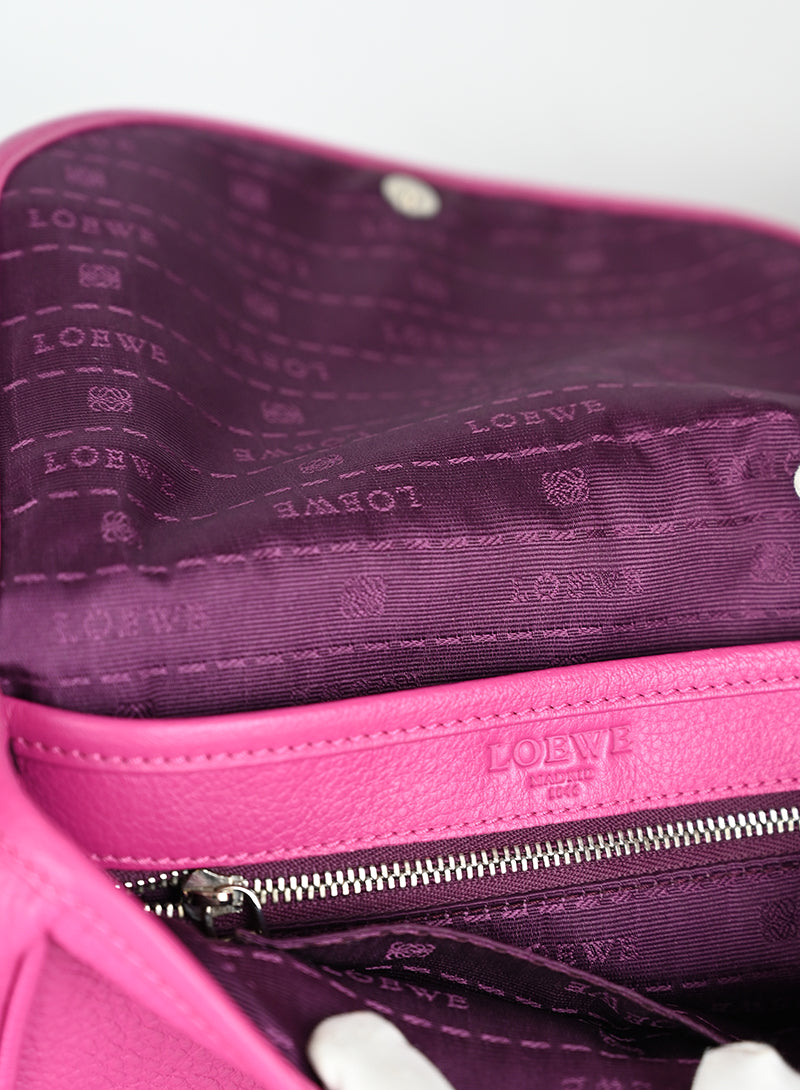 Loewe Tracolla in pelle ciclamino