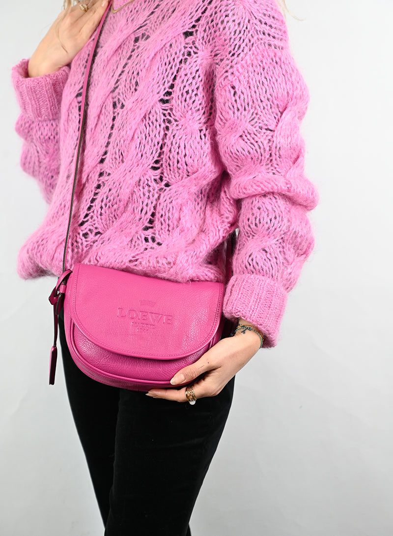 Loewe Tracolla in pelle ciclamino