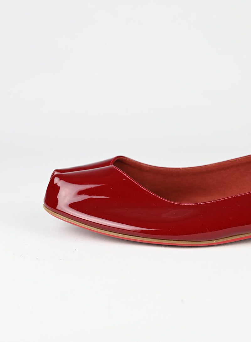 Louboutin x Margiela Ballerine Tabi in vernice rossa - N. 41