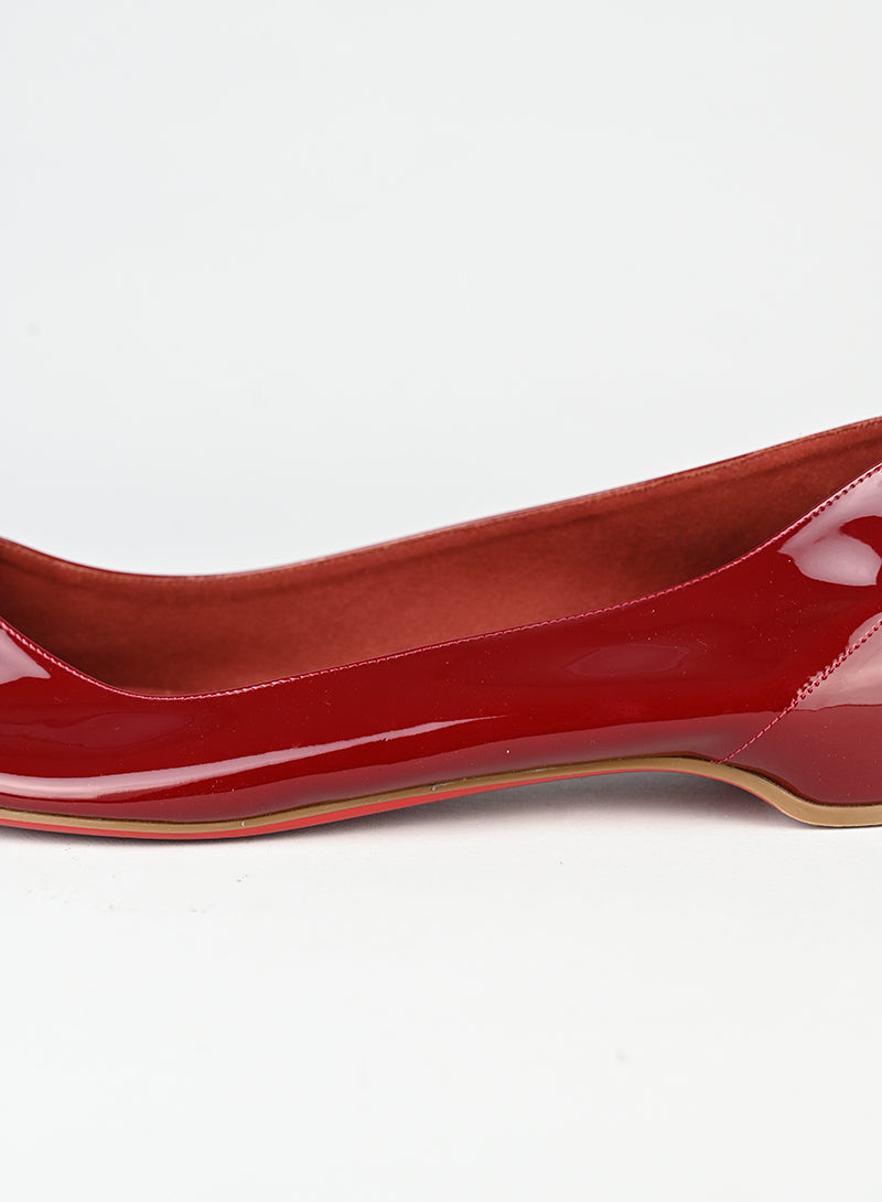 Louboutin x Margiela Ballerine Tabi in vernice rossa - N. 41