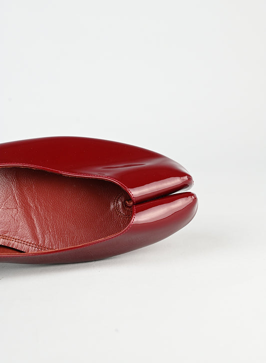 Louboutin x Margiela Ballerine Tabi in vernice rossa - N. 41