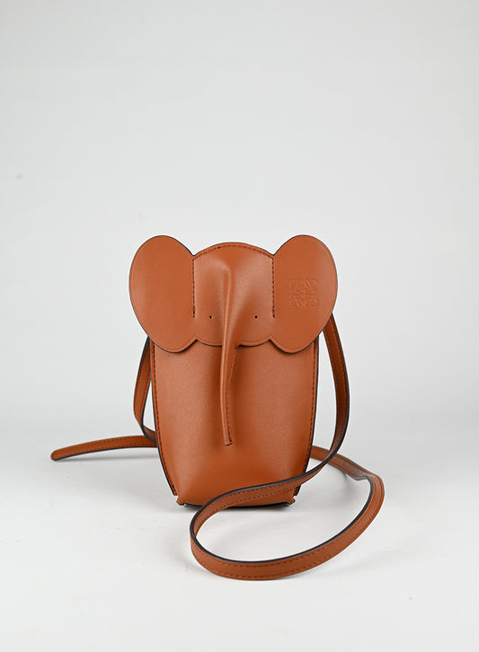 Loewe Portacellulare in pelle con elefantino