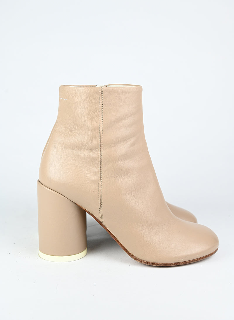 Margiela Stivaletti in pelle beige - N. 39