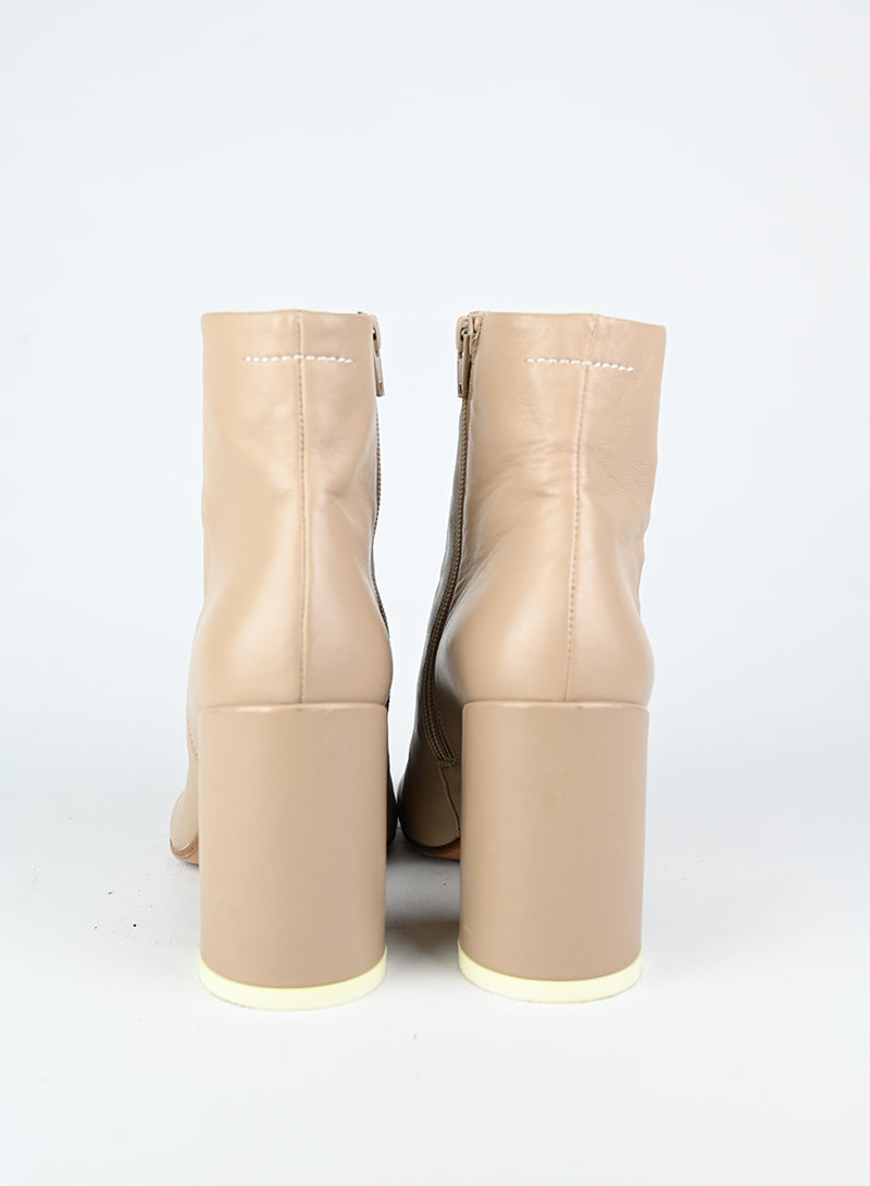 Margiela Stivaletti in pelle beige - N. 39