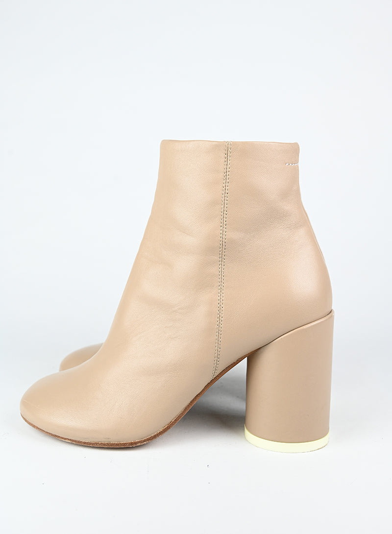 Margiela Stivaletti in pelle beige - N. 39