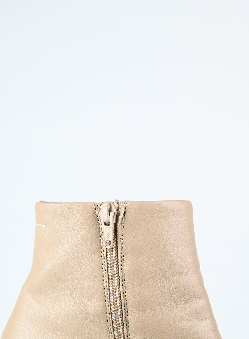 Margiela Stivaletti in pelle beige - N. 39