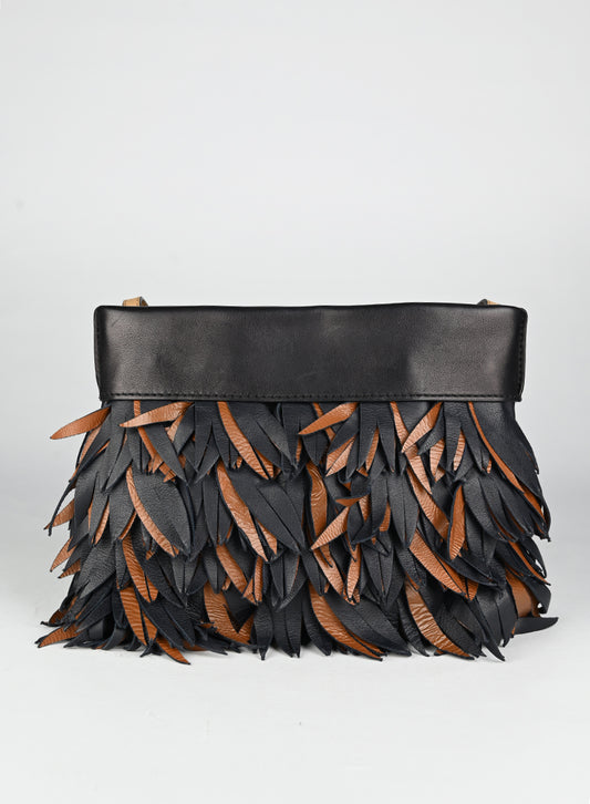 Marni Borsa in pelle nera e marrone