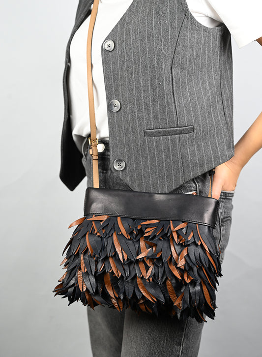 Marni Borsa in pelle nera e marrone