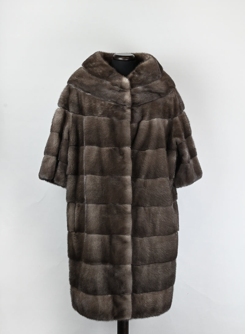 Mavina Pelliccia in visone marrone - Tg. 42