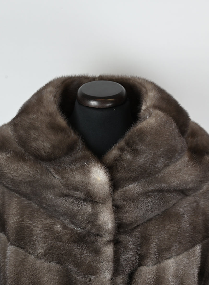 Mavina Pelliccia in visone marrone - Tg. 42