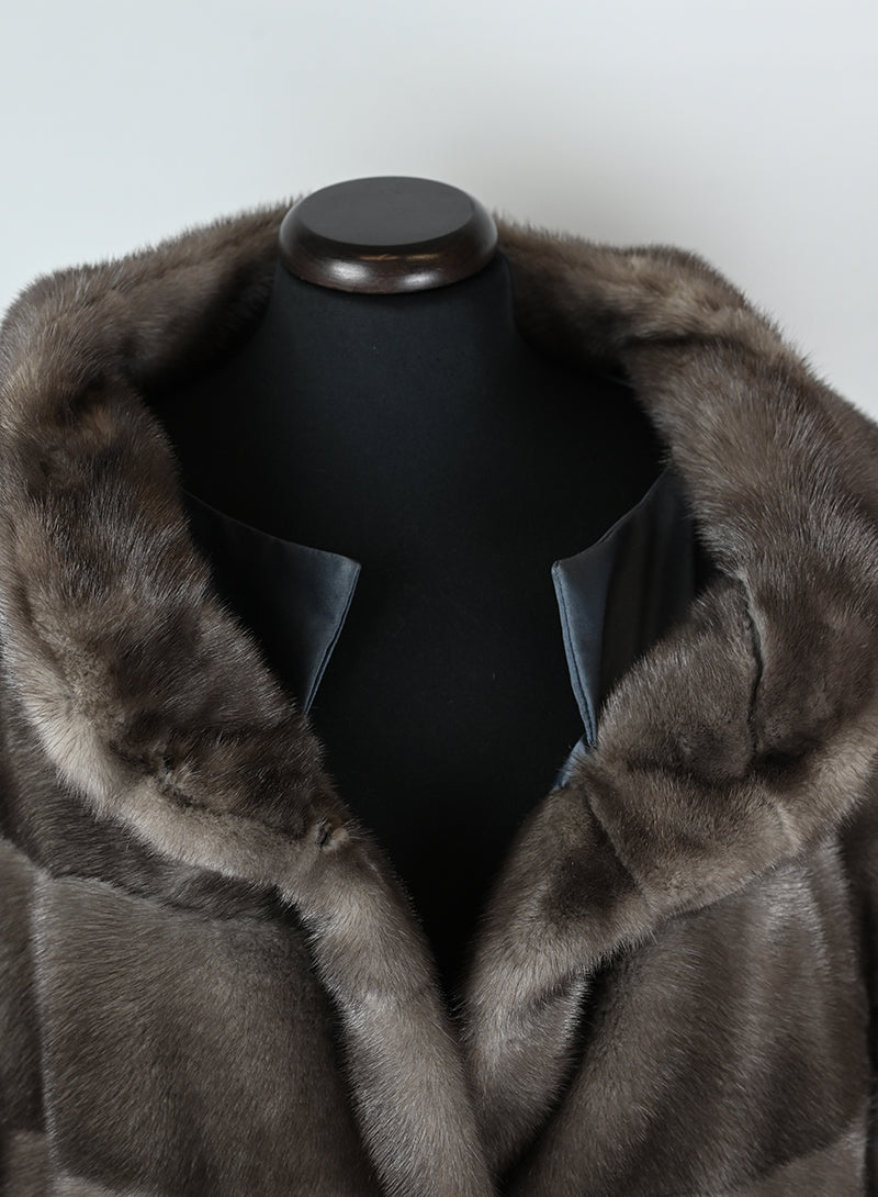 Mavina Pelliccia in visone marrone - Tg. 42