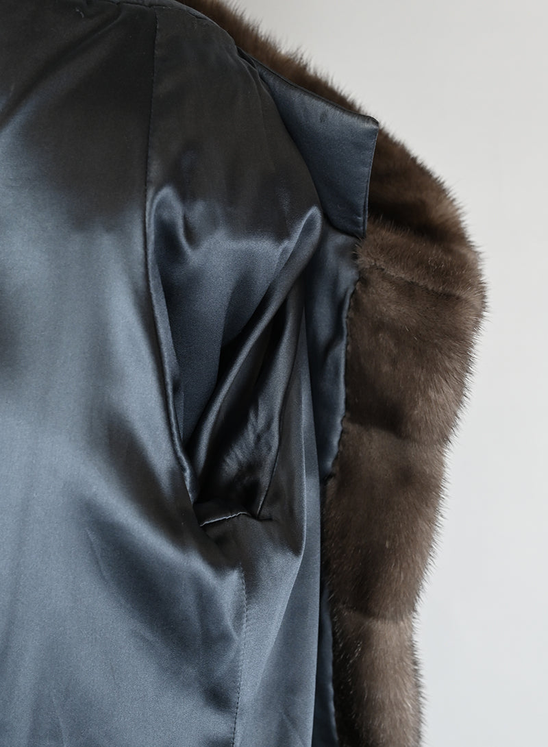 Mavina Pelliccia in visone marrone - Tg. 42