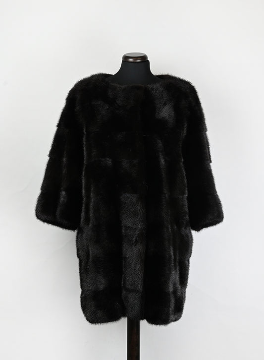 Mavina Pelliccia Visone testa di moro - Tg. 42