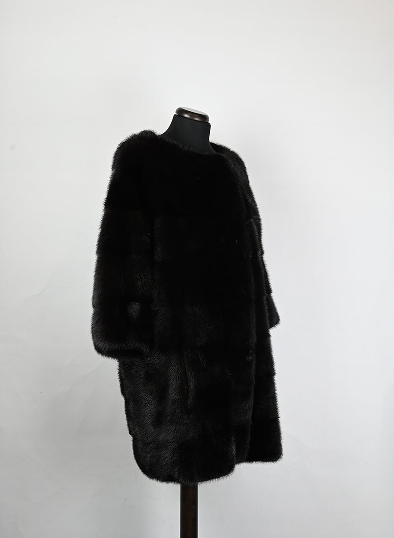 Mavina Pelliccia Visone testa di moro - Tg. 42