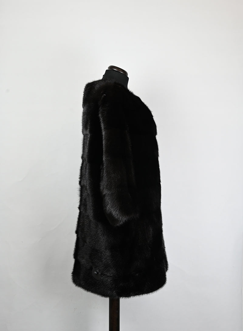 Mavina Pelliccia Visone testa di moro - Tg. 42