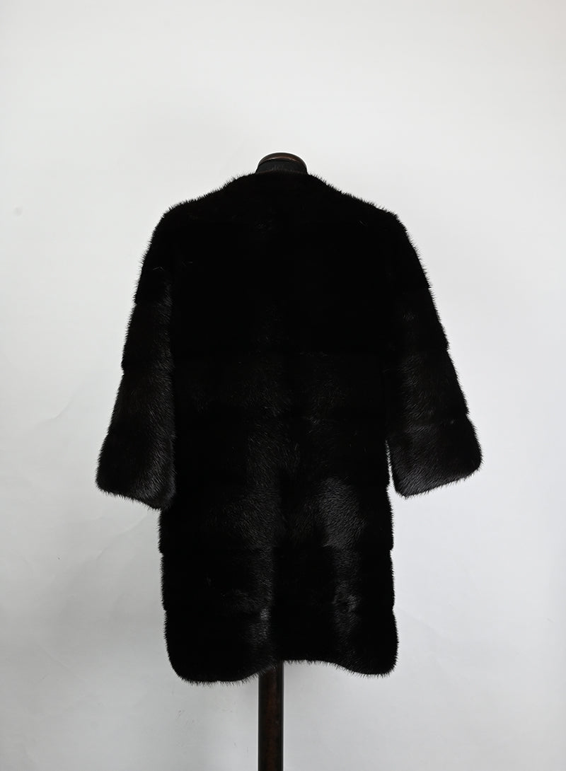 Mavina Pelliccia Visone testa di moro - Tg. 42