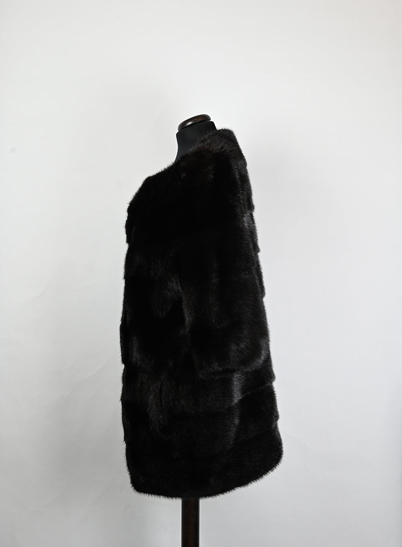 Mavina Pelliccia Visone testa di moro - Tg. 42