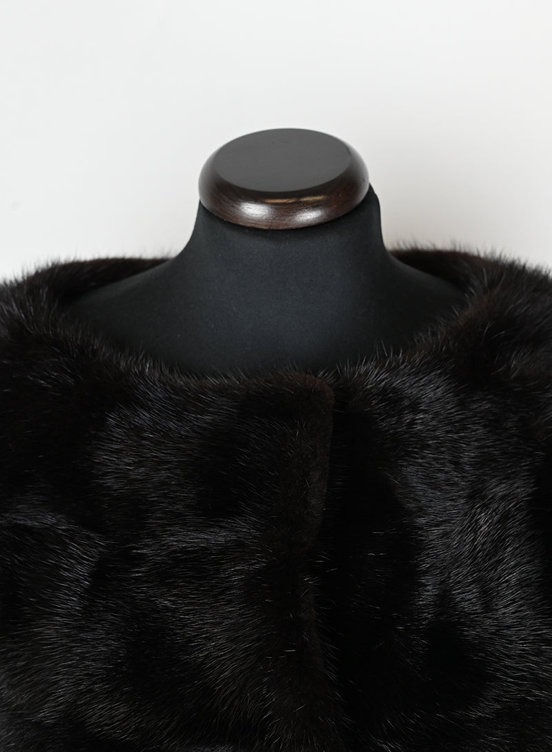 Mavina Pelliccia Visone testa di moro - Tg. 42