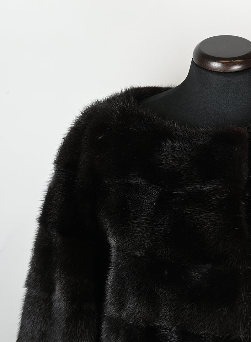 Mavina Pelliccia Visone testa di moro - Tg. 42