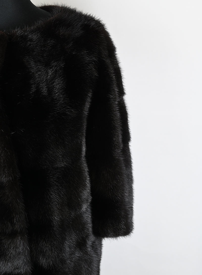 Mavina Pelliccia Visone testa di moro - Tg. 42