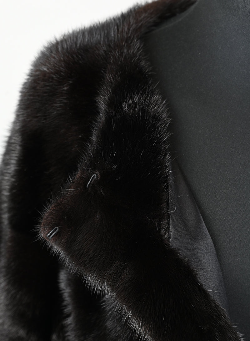 Mavina Pelliccia Visone testa di moro - Tg. 42