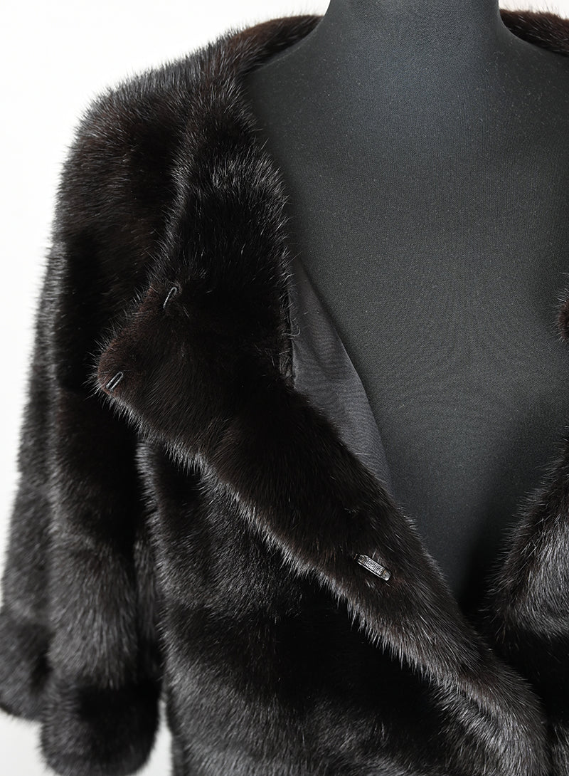 Mavina Pelliccia Visone testa di moro - Tg. 42