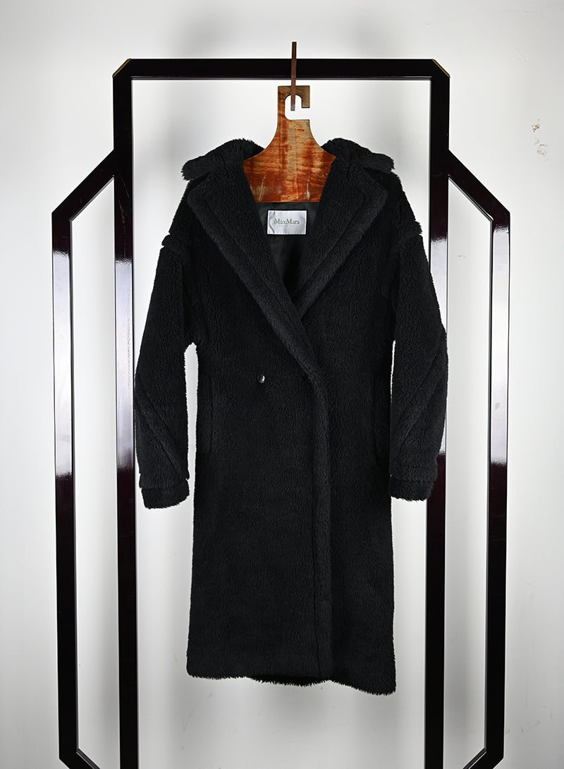 Max Mara Cappotto Teddy nero - Tg. S