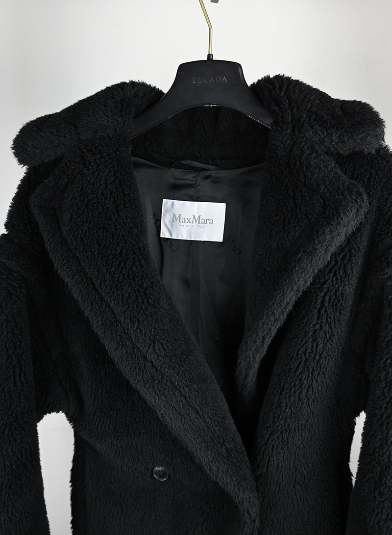 Max Mara Cappotto Teddy nero - Tg. S