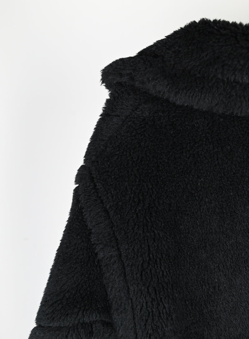 Max Mara Cappotto Teddy nero - Tg. S