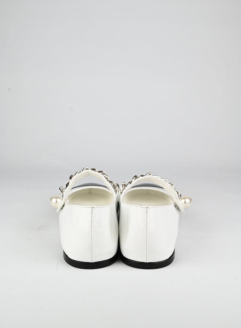 Miu Miu Ballerine in vernice bianche - N. 39