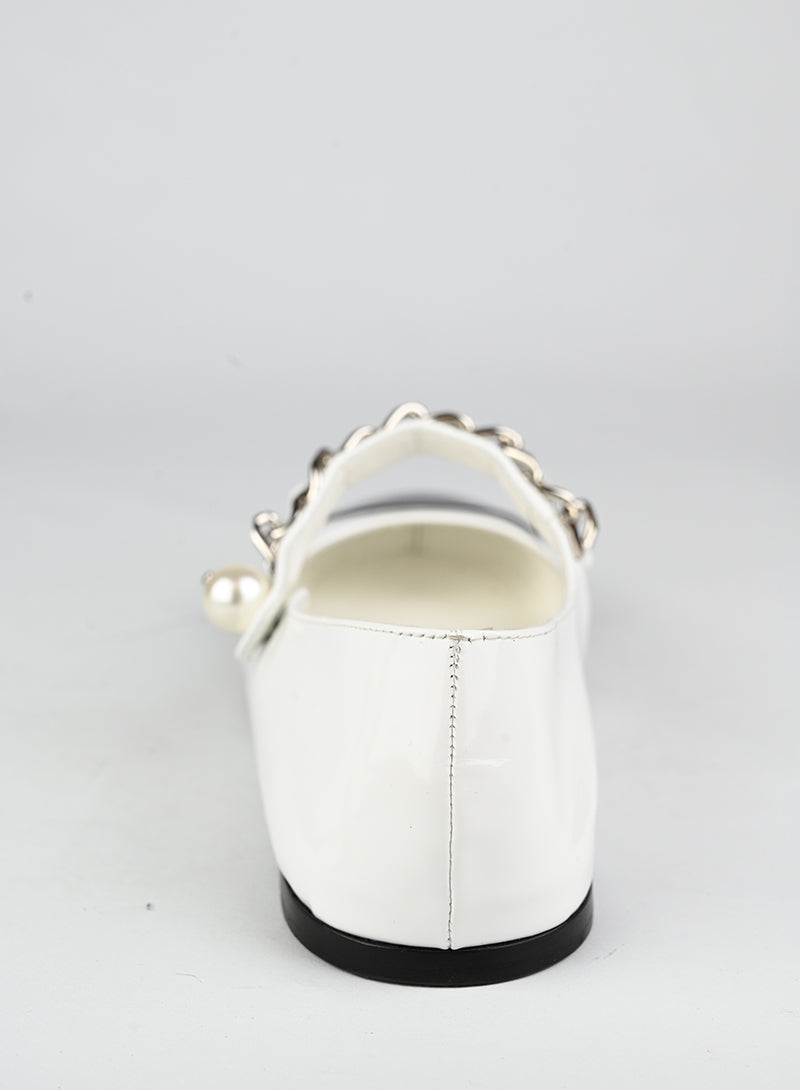 Miu Miu Ballerine in vernice bianche - N. 39