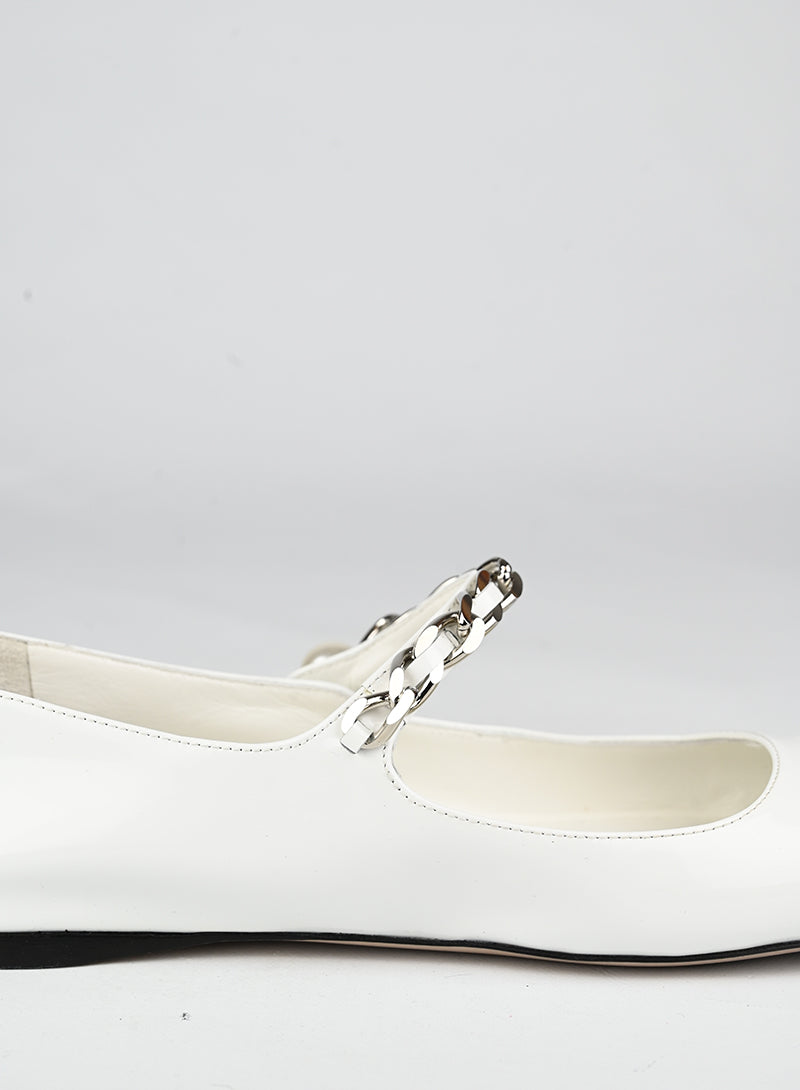 Miu Miu Ballerine in vernice bianche - N. 39