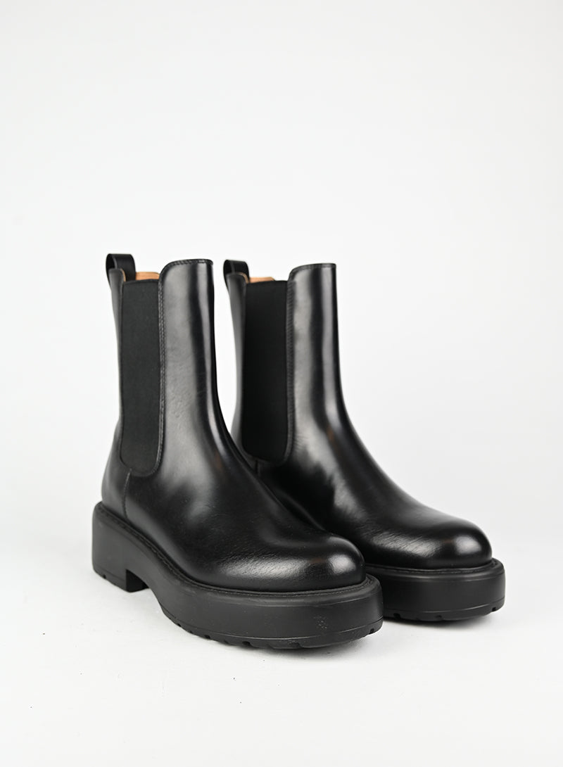 Miu Miu Stivaletti Biker in pelle nera - N. 37