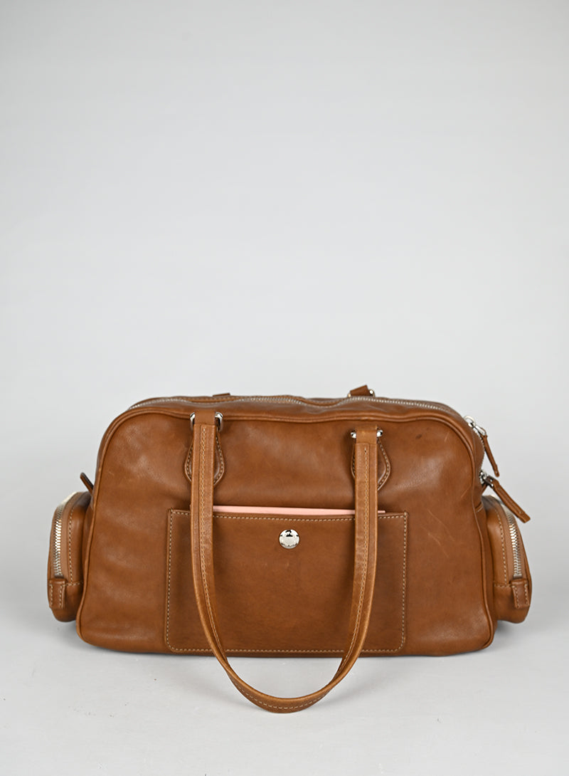 Miu Miu Borsa a Spalla Pocket Pelle Gianduia