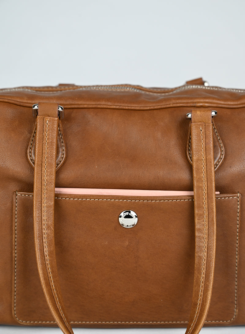 Miu Miu Borsa a Spalla Pocket Pelle Gianduia
