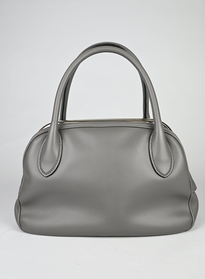 Miu Miu Borsa a mano in pelle grigia
