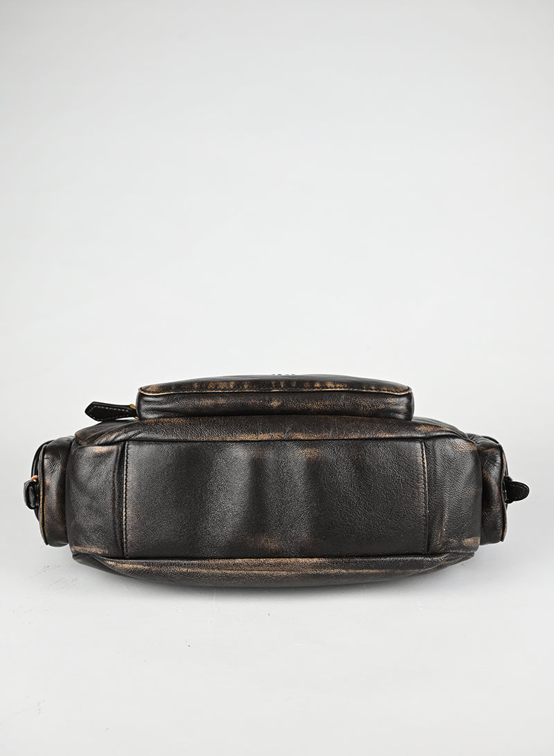 Miu Miu Borsa a Spalla Pocket Nappa Testa di Moro