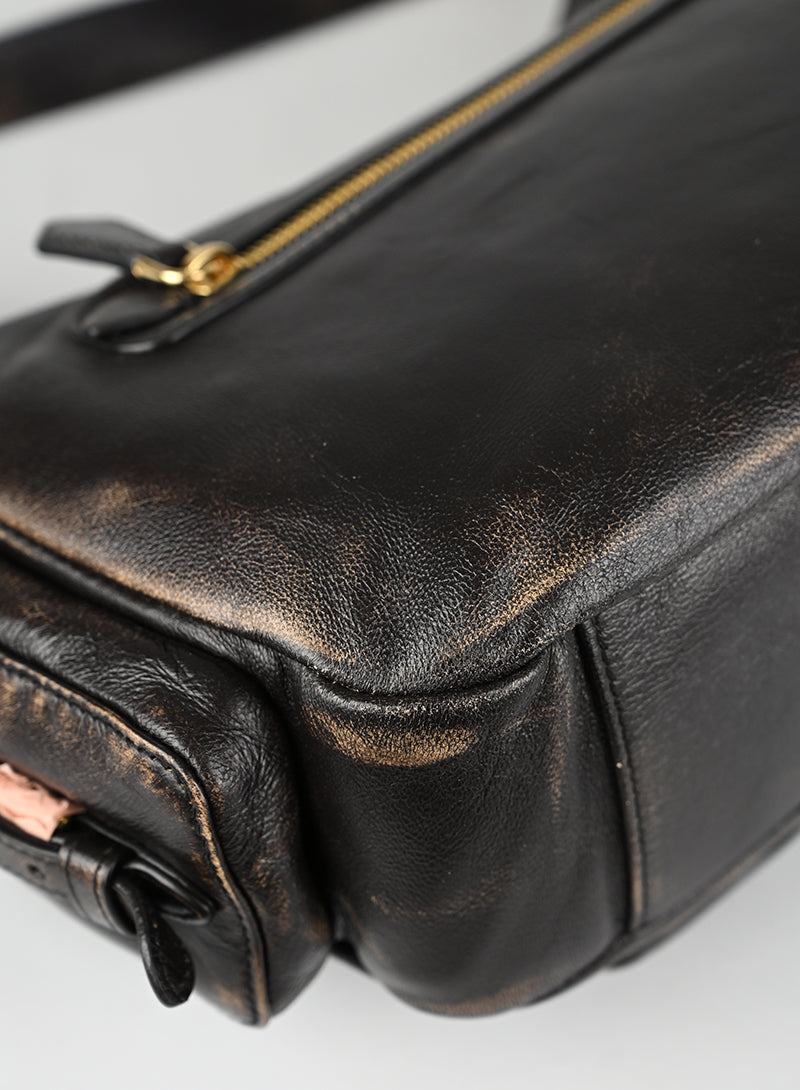 Miu Miu Borsa a Spalla Pocket Nappa Testa di Moro