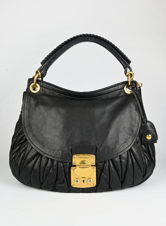 Miu Miu Borsa in pelle nera matelassé