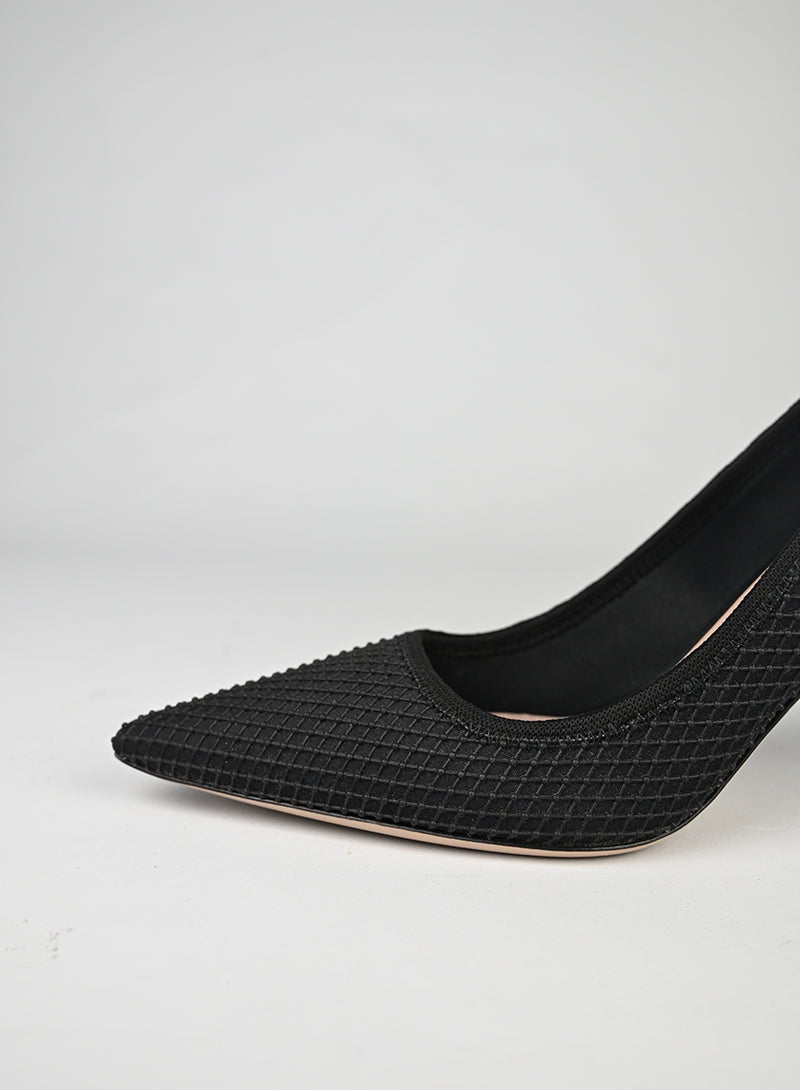 Miu Miu Décolleté Tessuto Nero - N. 38