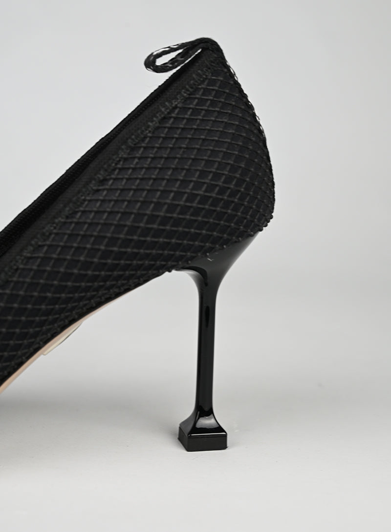 Miu Miu Décolleté Tessuto Nero - N. 38